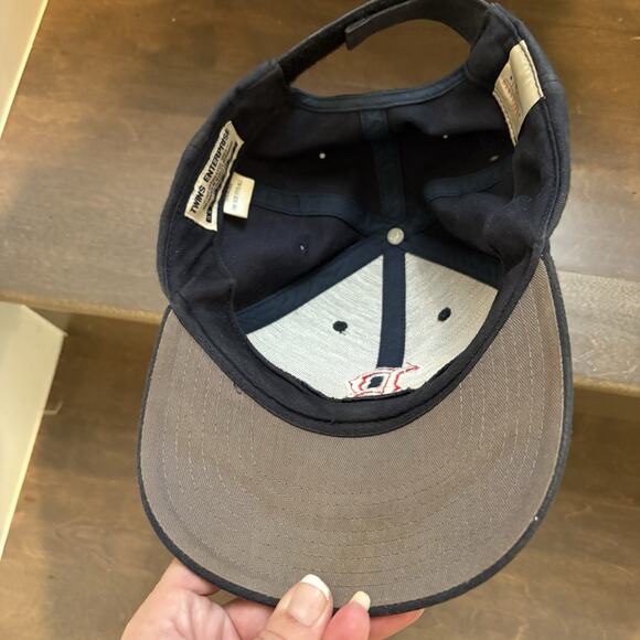 Vtg Boston Red Sox Hat Plain Logo Hook Loop Cap MLB Wool Blend Twin Enterprises - Picture 7 of 10